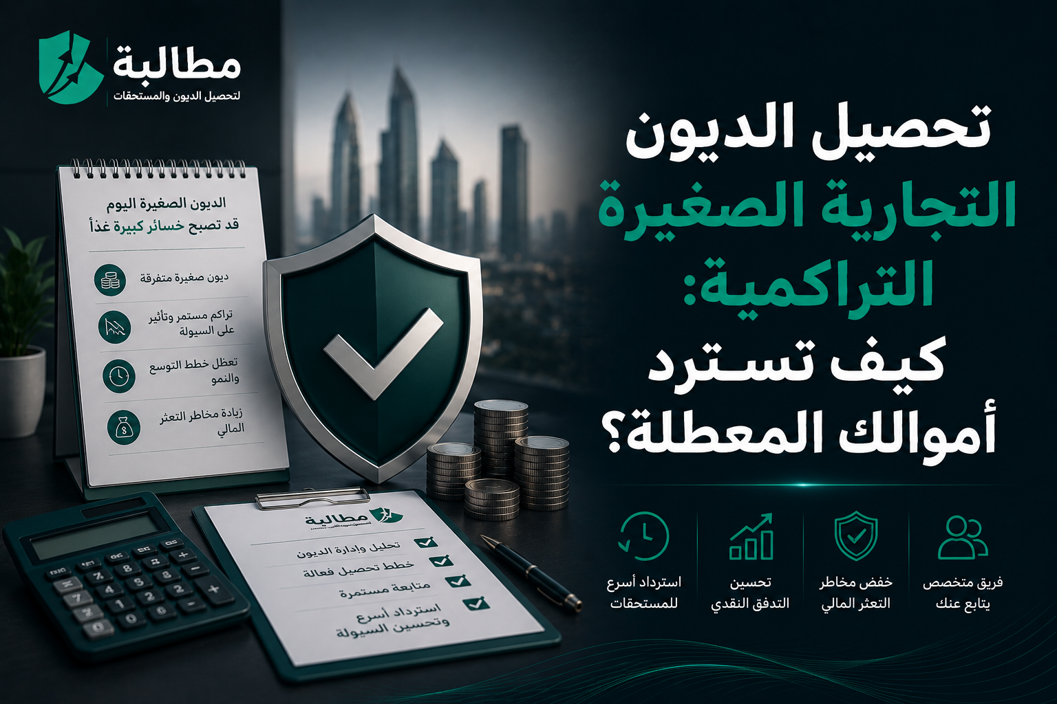 تحصيل الديون التجارية الصغيرة التراكمية في السعودية | مطالبة