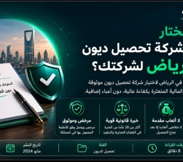 كيف تختار أفضل شركة تحصيل ديون في الرياض لشركتك؟ | مطالبة