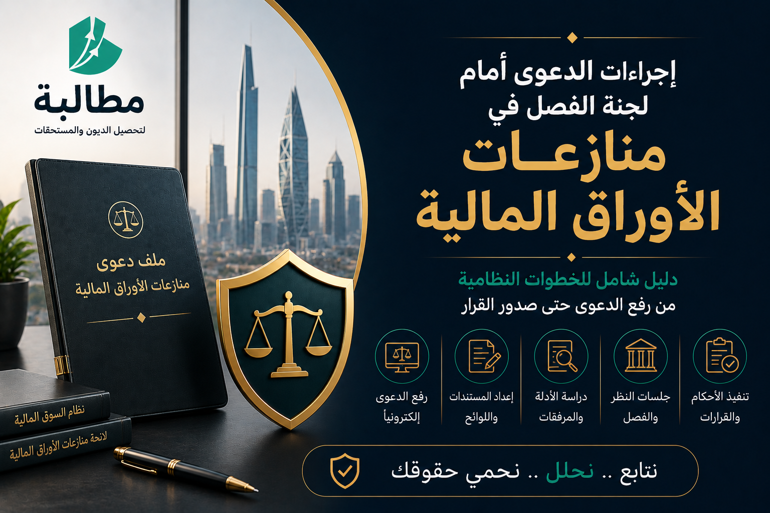 اجراءات الدعوى أمام لجنة الفصل في منازعات الأوراق المالية