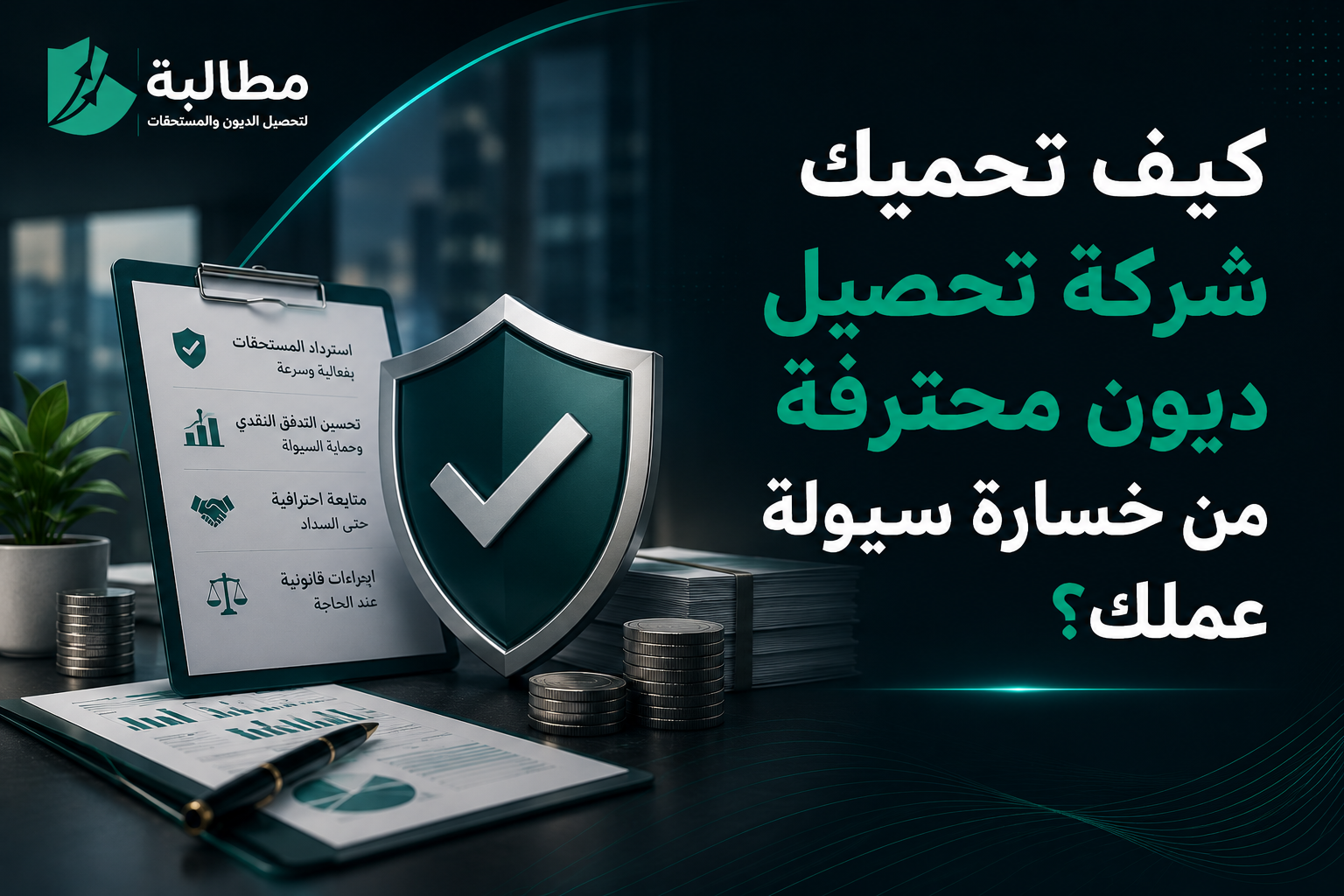 كيف تحميك شركة تحصيل ديون محترفة من خسارة السيولة؟ | مطالبة