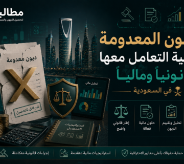 الديون المعدومة وكيفية التعامل معها قانونياً ومالياً في السعودية ، منصة مطالبة
