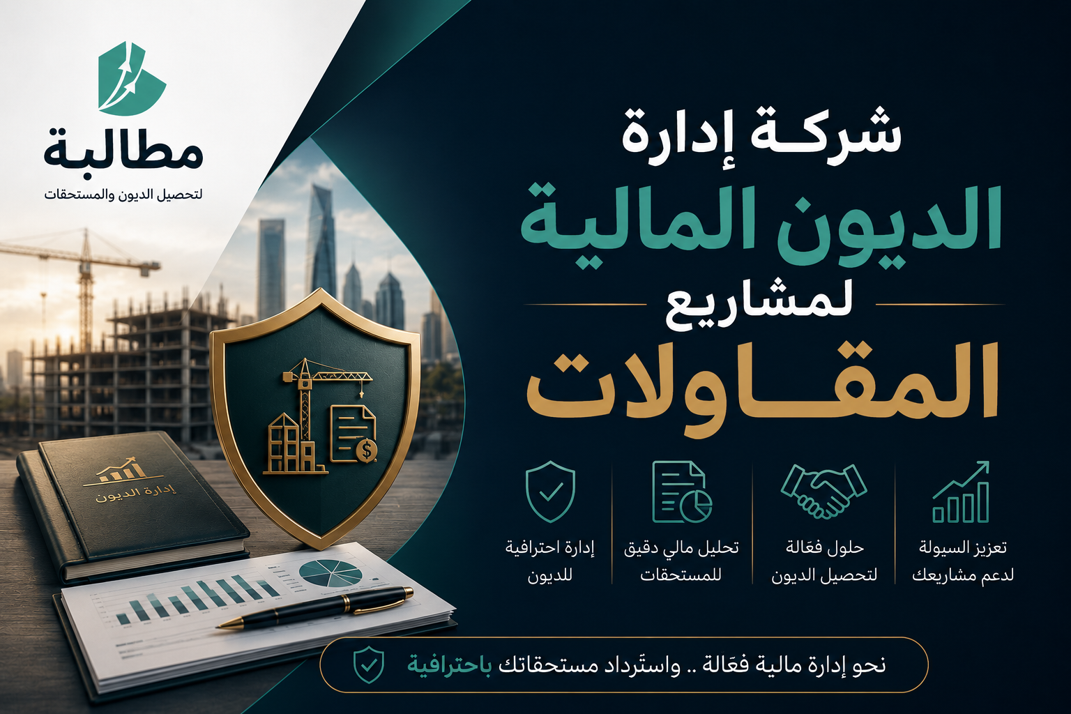 شركة إدارة الديون المالية لمشاريع المقاولات | مطالبة