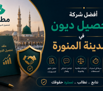 أفضل شركة تحصيل ديون في المدينة المنورة: حلول نظامية ذكية لحماية سيولة منشأتك