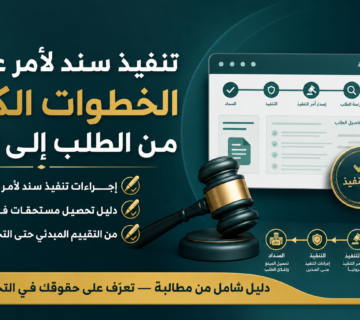 تنفيذ سند لأمر عبر ناجز: الخطوات الكاملة من الطلب إلى السداد