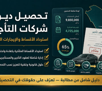 تحصيل ديون شركات التأجير: استرداد الأقساط والإيجارات المتعثرة