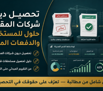 تحصيل ديون شركات المقاولات: حلول للمستخلصات والدفعات المتأخرة