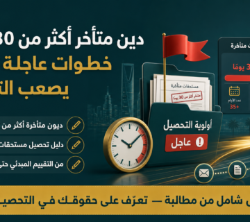 دين متأخر أكثر من 30 يوماً؟ خطوات عاجلة قبل أن يصعب التحصيل