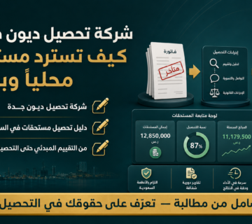 شركة تحصيل ديون في جدة: كيف تسترد مستحقاتك محلياً وبكفاءة
